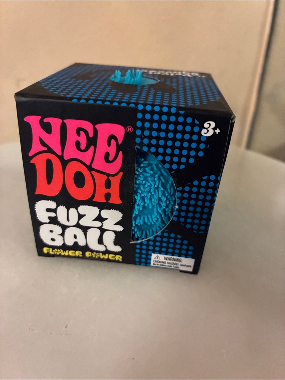 NeeDoh Fuzz Ball Flower Power - Blue